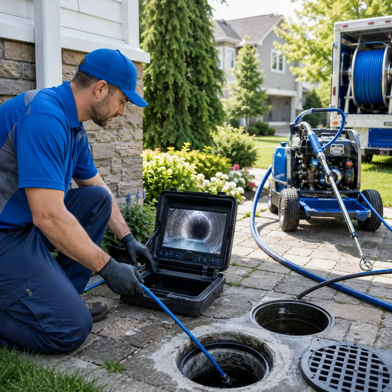 Outdoor drain cleaning professionals serving Brea, CA