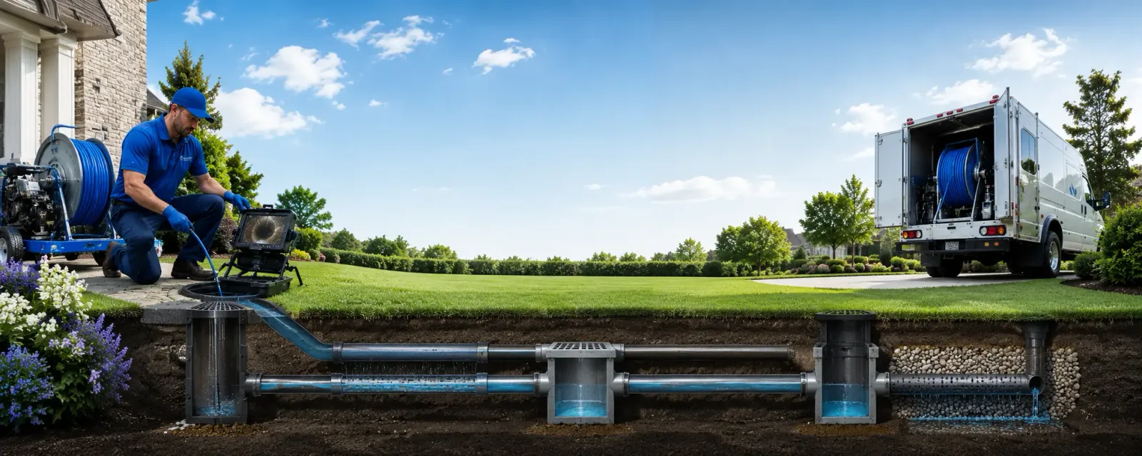 Outdoor drain cleaning information for Brea, CA