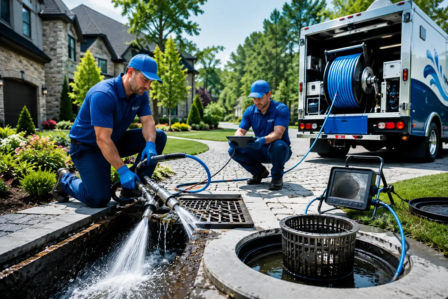 Local outdoor drain cleaning professionals in Brea, CA